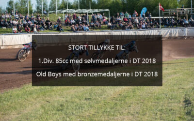 d. 19/9 2.div. 85cc. – d. 26/9 1.div. 500cc – d. 29/9 lukket træning på 500cc banen (kun for egne kørere)